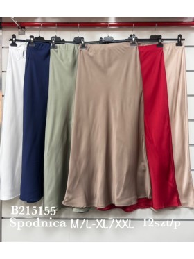 Spódnica długa damskie , size m-2xl, paczka 12szt, mix kolor