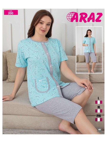 Piżama damskie tureckie , size l-2xl, paczka 12szt, mix kolor
