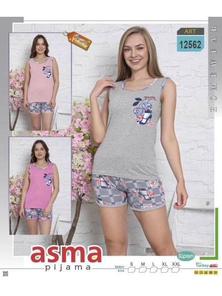 Piżama damskie tureckie , size s-2xl, paczka 10szt, mix kolor