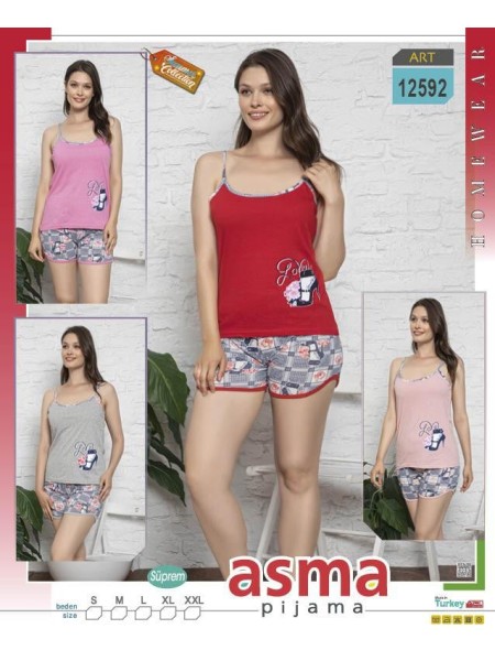 Piżama damskie tureckie , size s-2xl, paczka 10szt, mix kolor