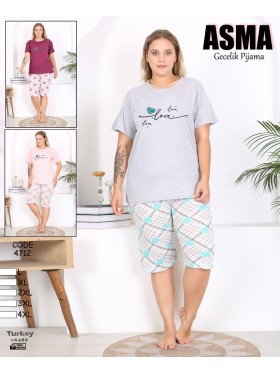 Piżama damskie tureckie , size l-4xl, paczka 10szt, mix kolor