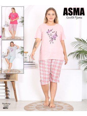 Piżama damskie tureckie , size l-4xl, paczka 10szt, mix kolor