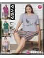 Piżama damskie tureckie , size l-4xl, paczka 10szt, mix kolor