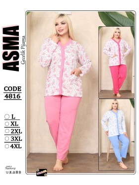 Piżama damskie tureckie , size l-4xl, paczka 10szt,mix kolor