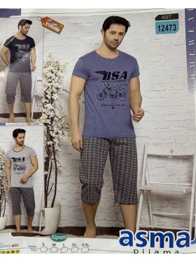 Piżama MĘSKA tureckie , size s-2xl, paczka 10szt, mix kolor