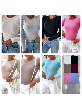 Bluzki damskie polskie, size s-l, paczka 5szt, mix kolor