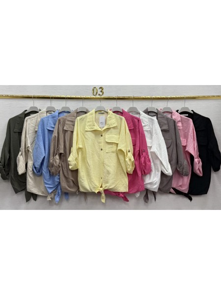 Koszule damskie , size uni, paczka 6szt, mix kolor