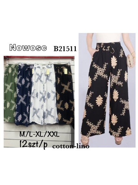 Spodnie damskie , size m-2xl, paczka 12szt, mix kolor