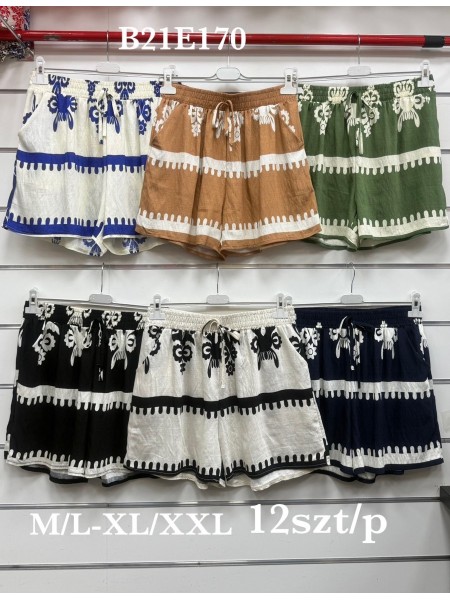 Spodenki damskie , size m-2xl, paczka 12szt, mix kolor