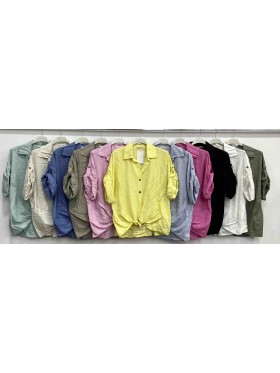 Bluzki damskie  wloskie, size uni, paczka 6szt, mix kolor