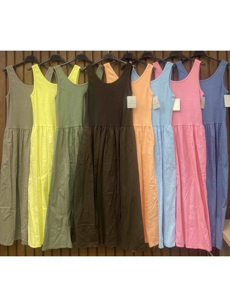 Sukienki damskie  wloskie, size uni, paczka 6szt, mix kolor