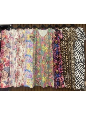 Sukienki damskie  wloskie, size uni duzy, paczka 6szt, mix kolor
