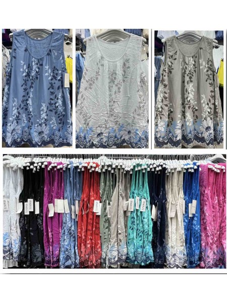 Bluzki damskie  wloskie, size uni, paczka 6szt, mix kolor