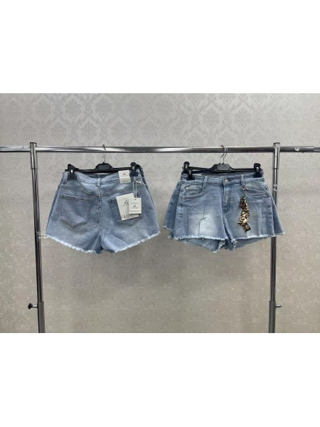 Spodenki jeansowe  damskie  wloskie, size s-m, paczka 6szt, 1kolor