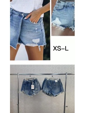 Spodenki jeansowe  damskie  wloskie, size xs-l, paczka 6szt, 1kolor