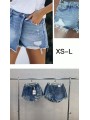 Spodenki jeansowe  damskie  wloskie, size xs-l, paczka 6szt, 1kolor