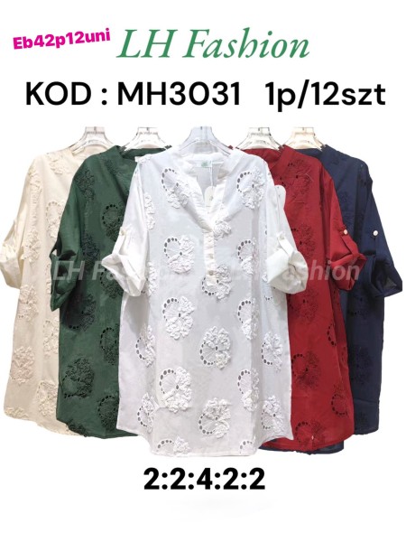 Koszule damskie , size uni paczka 12szt, mix kolor