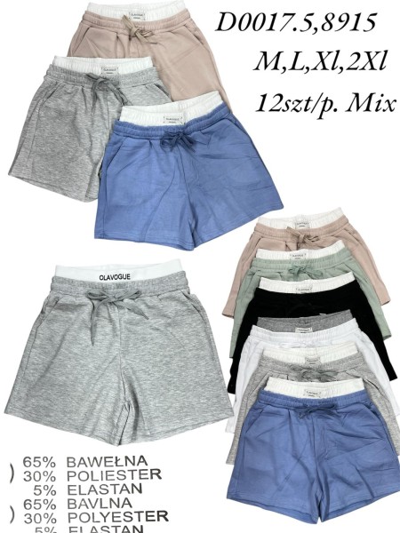 Spodenki damskie , size m-2xl, paczka 12szt,MIX kolor