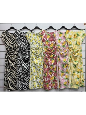 Sukienki damskie wloskie, size uni, paczka 6szt, mix kolor