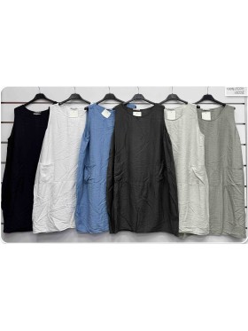 Sukienki damskie wloskie, size uni, paczka 6szt, mix kolor