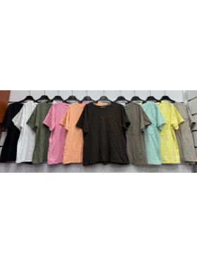 Bluzki damskie wloskie, size uni, paczka 6szt, mix kolor