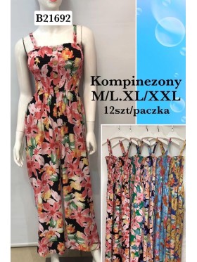 Kombinezony damskie , size m-2xl, paczka 12szt, mix kolor