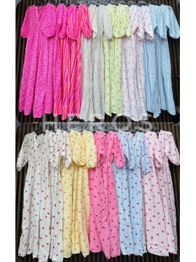 Sukienki damskie wloskie, size uni, paczka 6szt, mix kolor