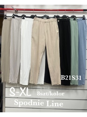 Spodnie damskie , size s-xl, paczka 8szt, 1 kolor