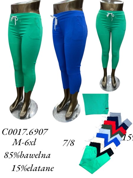 Spodnie damskie , size m-6xl, paczka 12szt,mix kolor