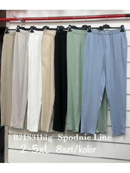 Spodnie damskie , size 2-5xl, paczka 8szt, 1 kolor