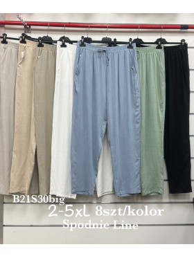 Spodnie damskie , size 2-5xl, paczka 8szt, 1 kolor