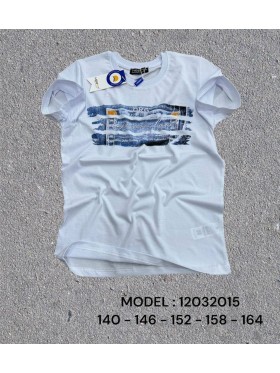 Bluzka dzieciece 100% bawełna 140-164, paczka 5szt, 1 kolor