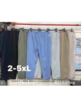 Spodnie damskie , size 2-5xl, paczka 8szt, 1 kolor