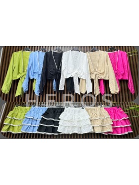 Komplety damskie wloskie, size uni, paczka 6szt, mix kolor