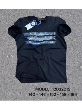 Bluzka dzieciece 100% bawełna 140-164, paczka 5szt, 1 kolor