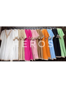 Sukienki damskie wloskie, size uni, paczka 6szt, mix kolor