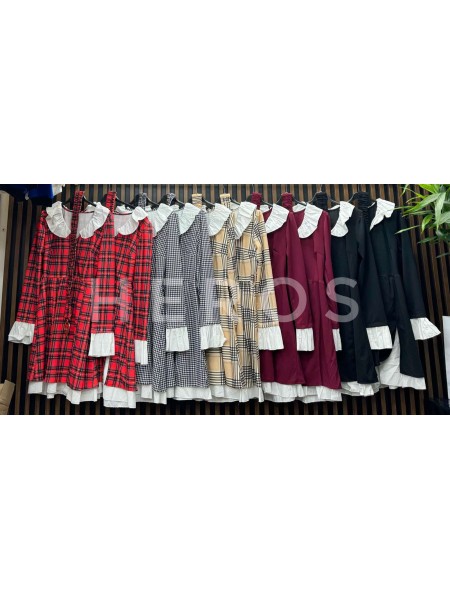 Sukienki damskie wloskie, size uni, paczka 6szt, mix kolor