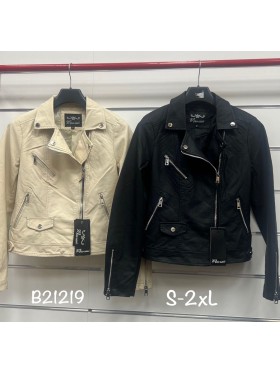 Kurtki skórzane damskie ,size s-2xl,paczka 5szt ,1 kolor