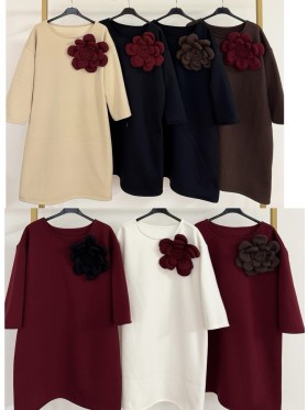 Sukienki damskie wloskie, size uni, paczka 6szt, mix kolor