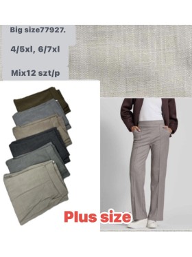 Spodnie damskie , size 4-7xl, paczka 12szt,mix kolor