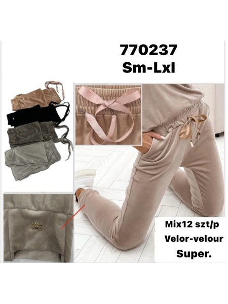 Spodnie welurowe damskie , size s-xl, paczka 12szt,mix kolor