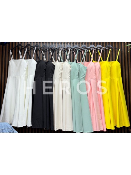 Sukienki damskie wloskie, size uni, paczka 6szt, mix kolor