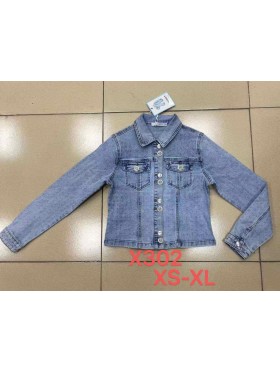 Kurtki Jeansowe damskie , size xs-XL, paczka 10szt,
