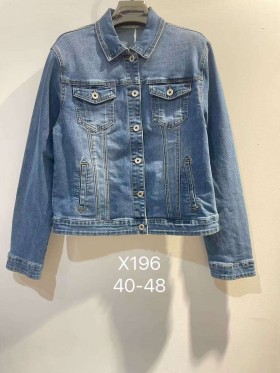 Kurtki Jeansowe damskie , size 40-48, paczka 10szt,
