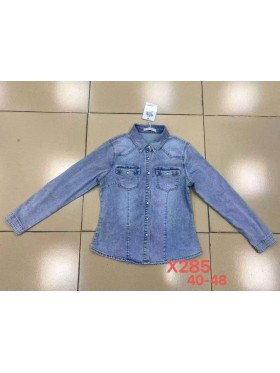 Kurtki Jeansowe damskie , size 40-48, paczka 10szt,