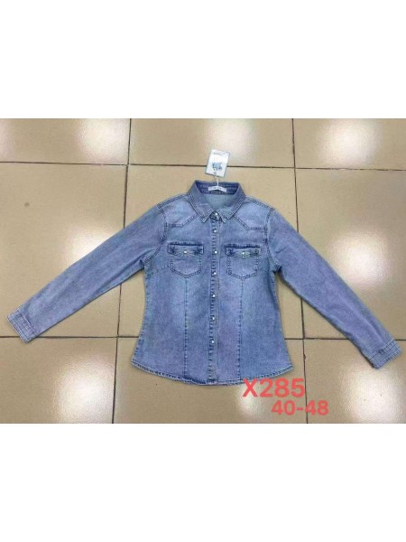 Kurtki Jeansowe damskie , size 40-48, paczka 10szt,