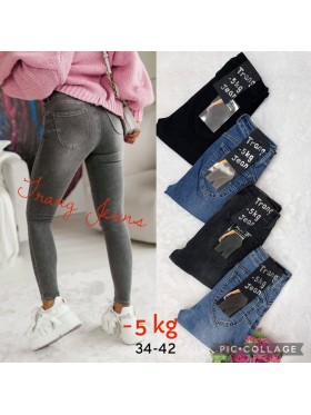 Jeansy damskie , size 34-42, paczka 10szt,1 kolor