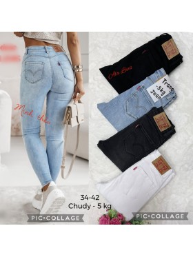 Jeansy damskie , size 34-42, paczka 10szt,1 kolor