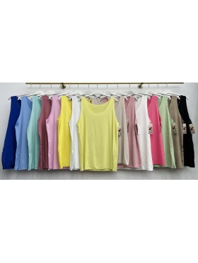 Bluzki damskie Włoskie  ,size uni,paczka 6szt ,mix kolor