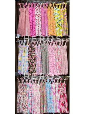 Sukienki damskie wloskie, size uni, paczka 6szt, mix kolor